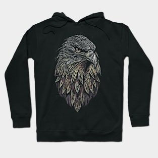 eagle line art Hoodie